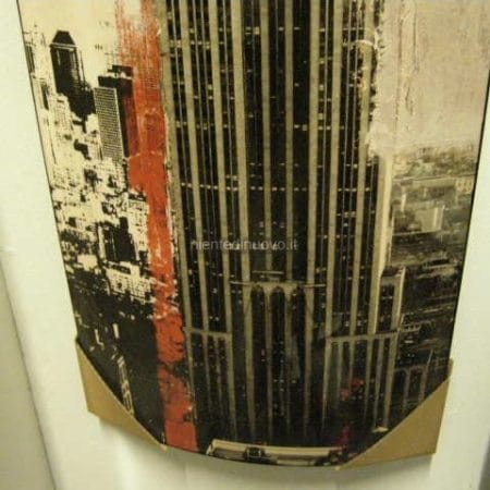 Pannello verticale laccato con Empire State Building di New York