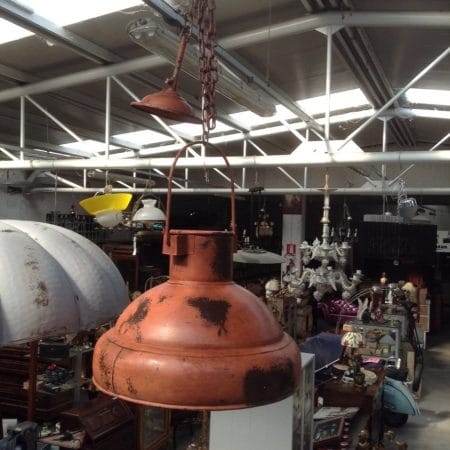 Lampadario in metallo 33x24 stile industrial da elettrificare