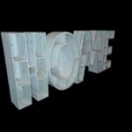 9003375_4 set di 4 scaffali da parete in legno altezza 67 cm che compongono la scritta Home