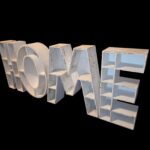9003375_5 set di 4 scaffali da parete in legno altezza 67 cm che compongono la scritta Home