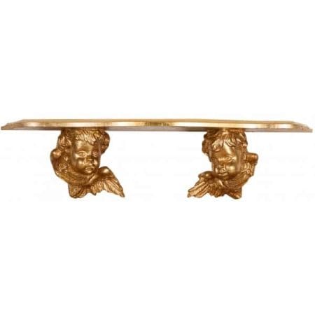 mensola 2 angeli oro
