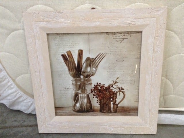 36439.jpg Quadro shabby chic quadrato con cornice in legno