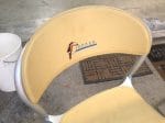 Sedia DRACO RACING in alluminio con seduta in pelle marchiata