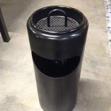 posacenere a colonna nero