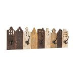 03945.jpg Appendino in legno massello con cinque ganci in ferro e leggera imbarcatura