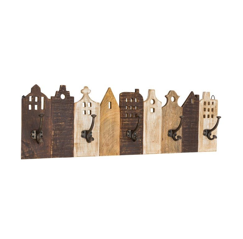 03945.jpg Appendino in legno massello con cinque ganci in ferro e leggera imbarcatura