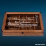 03977 Bacheca Vintage Style in legno con vetro