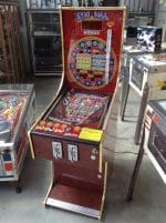 Gioco cabinet Star Ball da bar vintage con ticket cartacei.