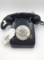 Telefono a cornetta in bachelite con selettore a rotella