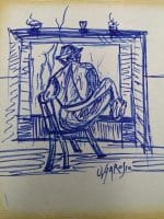raro album di disegni originali di ottorino garosio