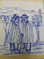 raro album di disegni originali di ottorino garosio
