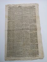 Antico foglio d'annunzj della Gazzetta di Milano — 13 novembre 1828 (4 pagine, carta pergamena)