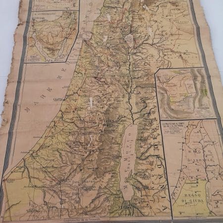 Vecchia cartina scolastica Palestina