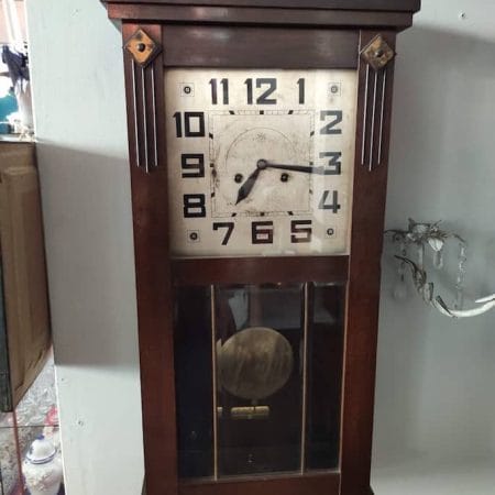 Orologio a pendola Junghans da parete con pendolo e chiave