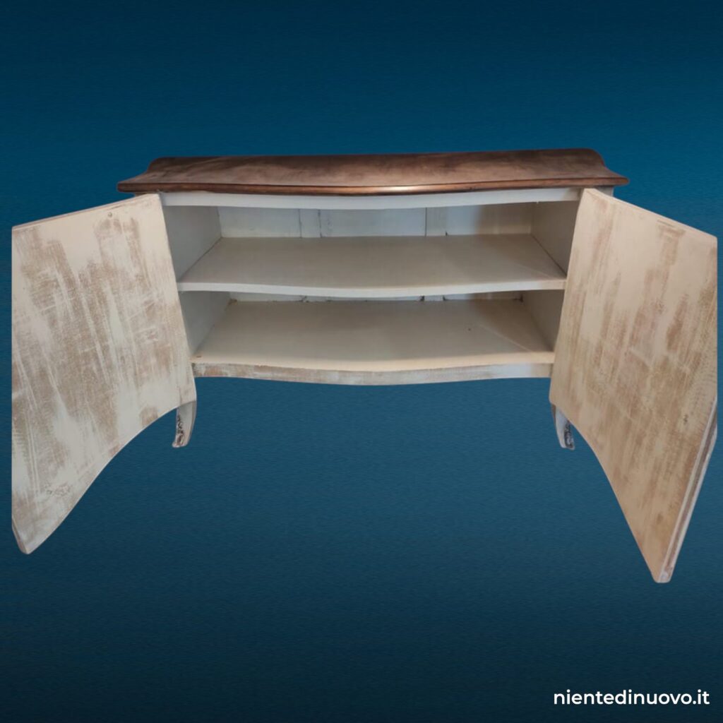 Credenza shabby chic 2 ante sagomate