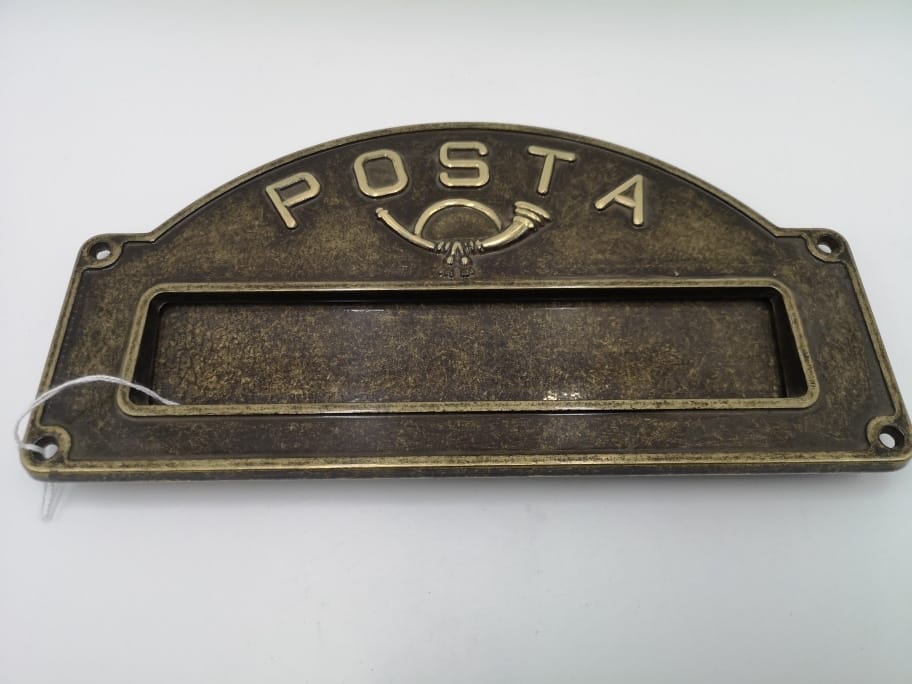 9001928_1.jpg Placca in ottone per cassetta della posta con sportello rientrante