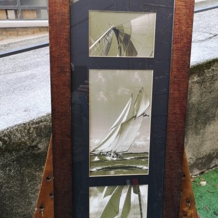 Quadro verticale con immagini vela