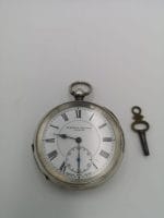Orologio da taschino Harris Stone Leeds in argento, carica a chiave