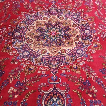 tappeto persiano Kashan anni '70 fatto a mano, grande formato