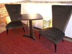 Coppia poltroncine in velluto anni '60