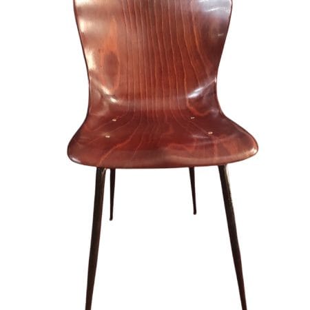 Sedia Pagholz 15074 modernariato 1956 in laminato di faggio curvato