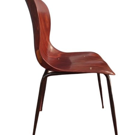 Sedia Pagholz 15074 modernariato 1956 in laminato di faggio curvato