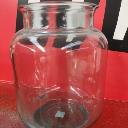 Vaso in vetro riciclato a collo largo