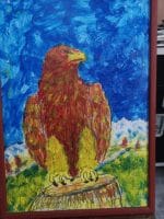 39156.jpg Dipinto Aquila Luciano Foresti (1996) - tecnica mista su carta