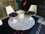 Tappeto tondo vintage anni 70
