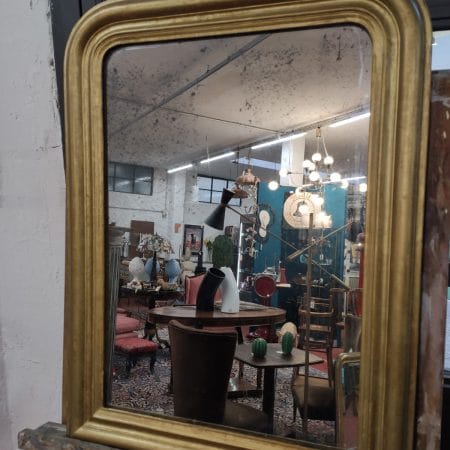 Specchiera dorata fine 800 in legno