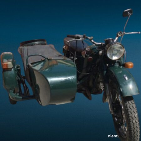 Sidecar motocarrozzina Ural 750 d'epoca (anni '80)