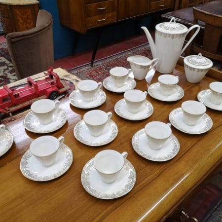 Servizio da caffè in porcellana bavarese da 12 pezzi