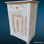 36441_1 Stipo in legno massello decorato shabby chic