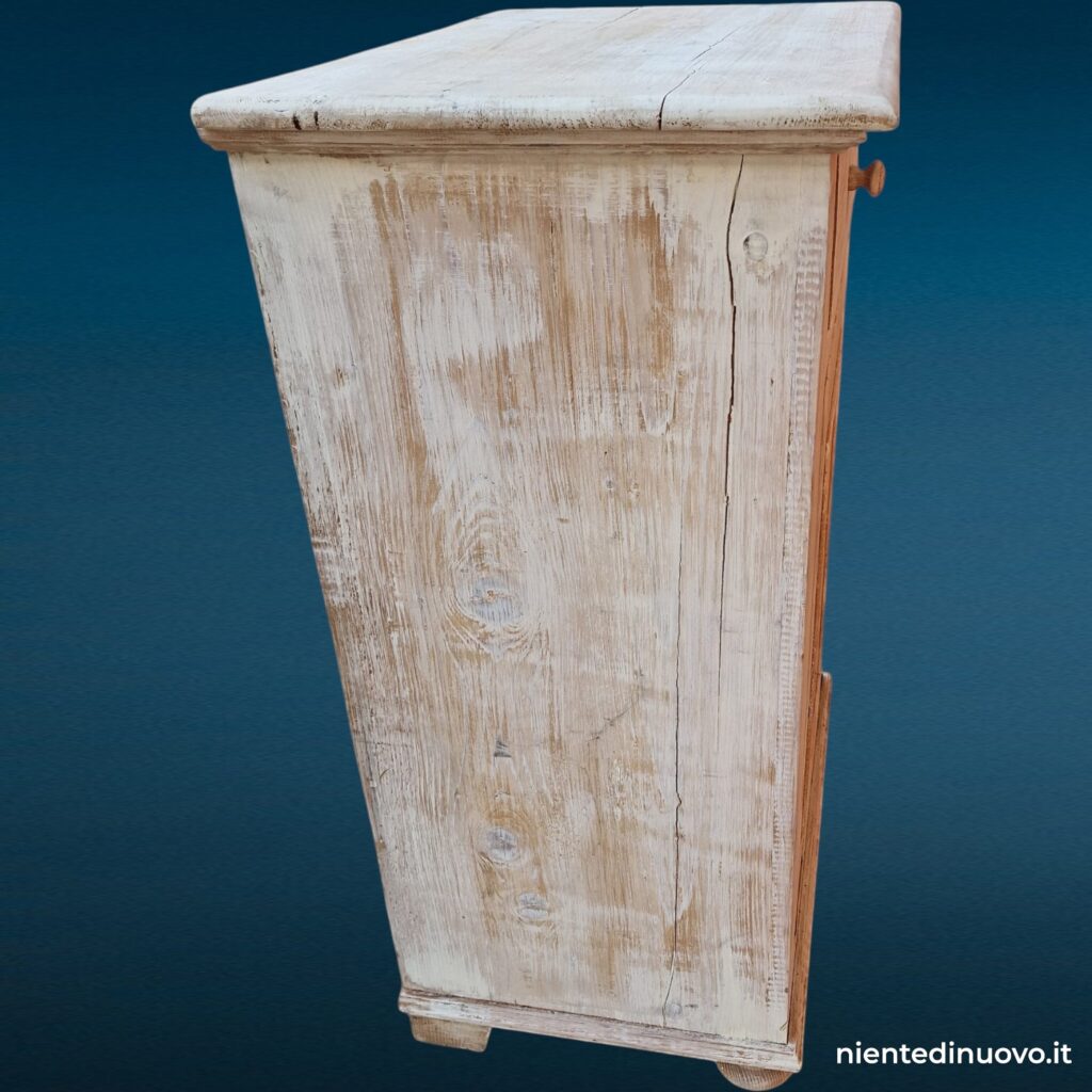 Stipo in legno massello decorato shabby chic