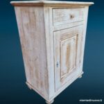 36441_6 Stipo in legno massello decorato shabby chic