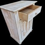 Stipo in legno massello decorato shabby chic