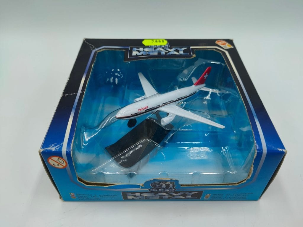 Modellino aereo Swissair Globo Heavy Metal 10 x 9 cm - confezionato