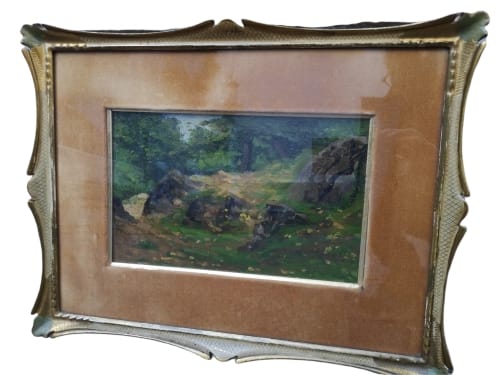 39681.jpg Quadro dipinto d'epoca primi 900 con cornice