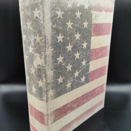 Scatola a libro con fantasia bandiera americana