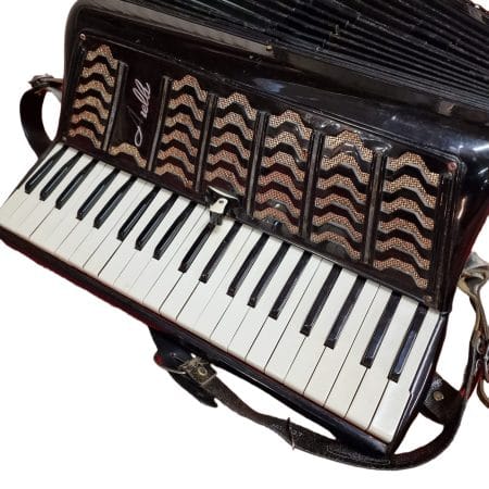 Vecchia fisarmonica Anelli italiana con custodia originale