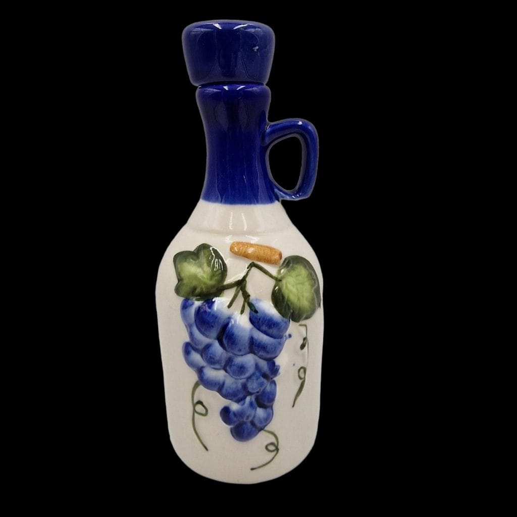 9003882_bis23 Bottiglia quartino in ceramica dipinta a mano