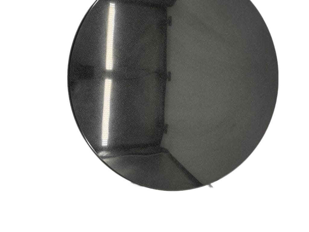 Tavolino design ferro granito e lavagna anni ’80, in perfette condizioni