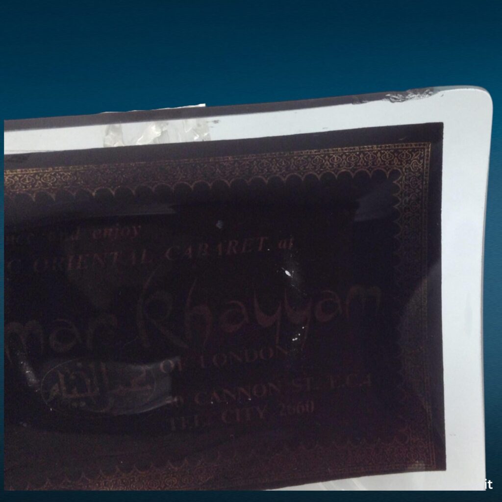 Vide poche portamonete originale Omar Khayyam Club Londra