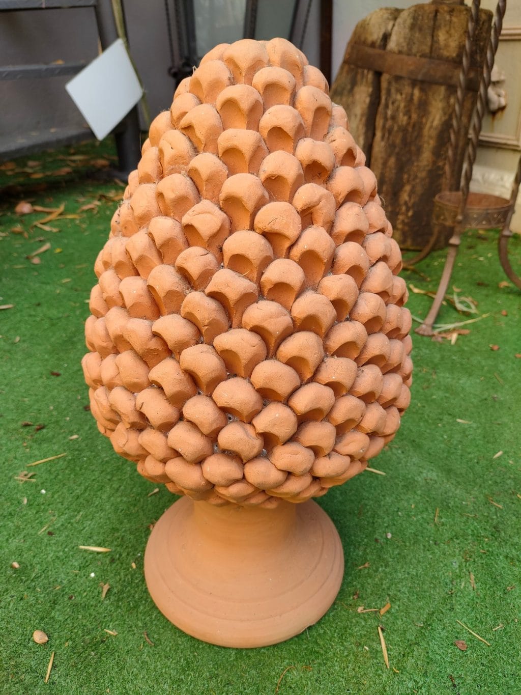 39886.jpg Pigna decorativa in terracotta - produzione artigiana