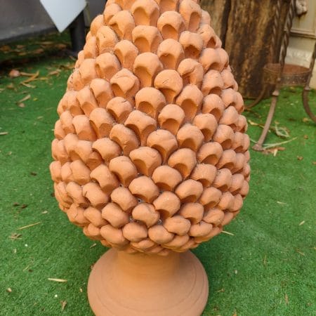 Pigna decorativa in terracotta - produzione artigiana