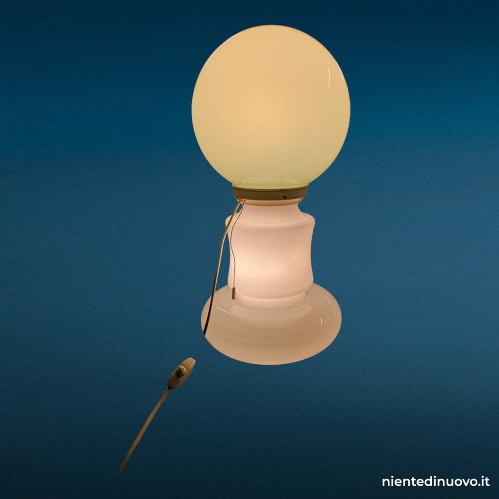 39907 Lampada da tavolo Mazzega in vetro di Murano a birillo, anni '60