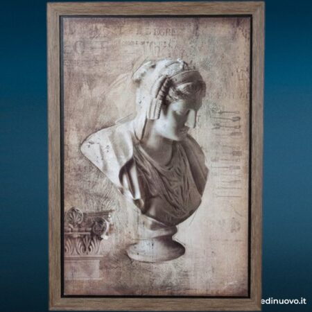 Pannello decorativo vintage dipinto — singolo
