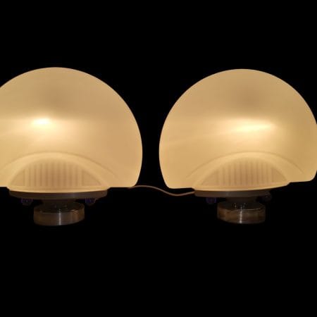 Lampada da tavolo Zonca in vetro, anni 80