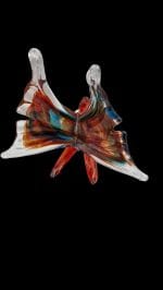 Pesce farfalla decorativo in vetro colorato artigianale