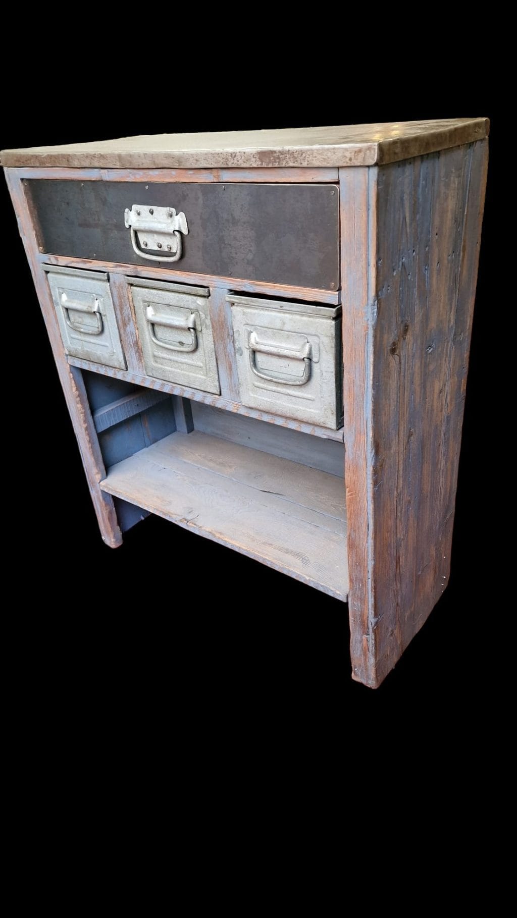40240_1.jpg Mobile cassetti industrial originale in legno e ferro